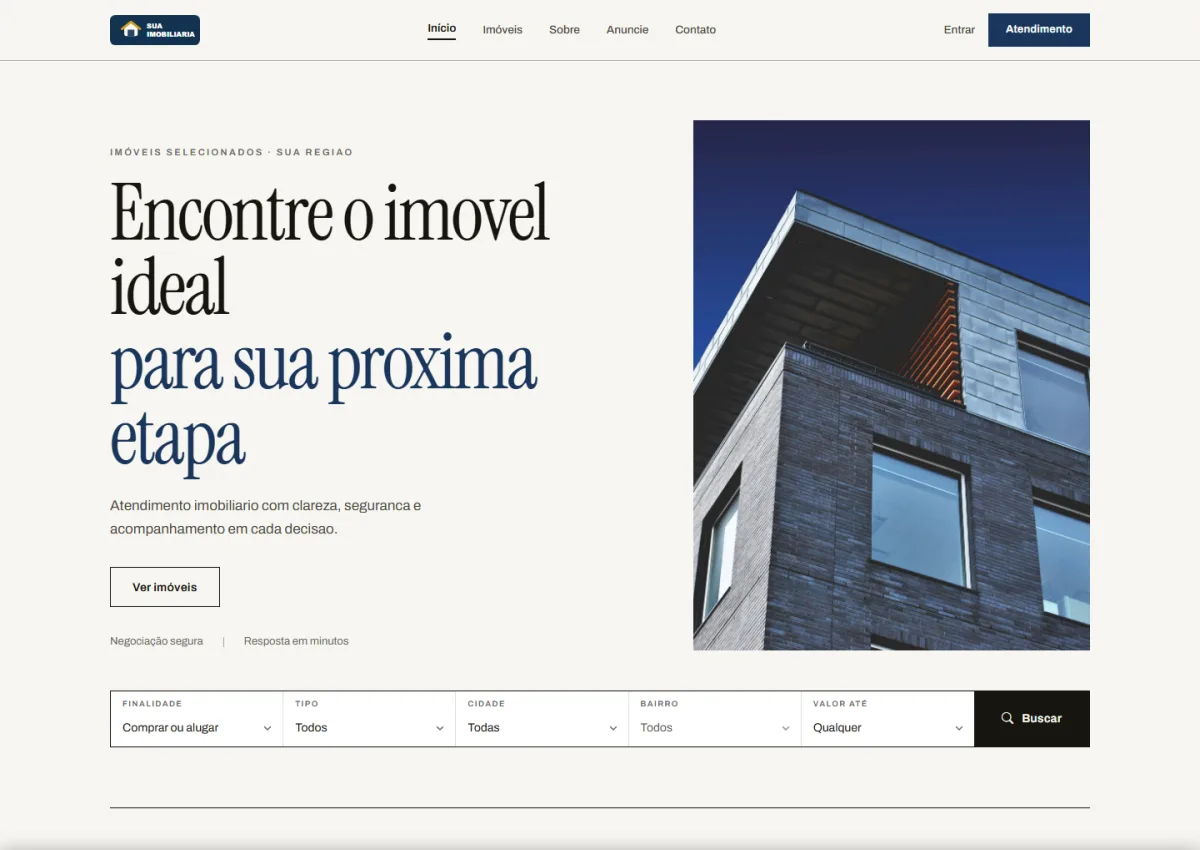 Essencial — Página inicial